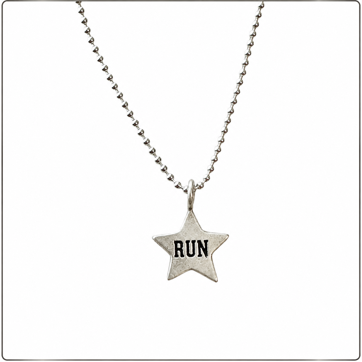 Star Runner Sterling Silver Necklace