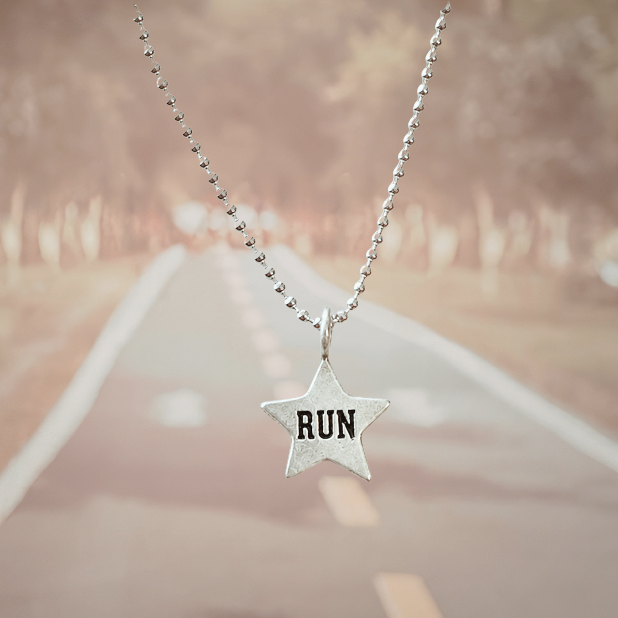 Star Runner Sterling Silver Necklace