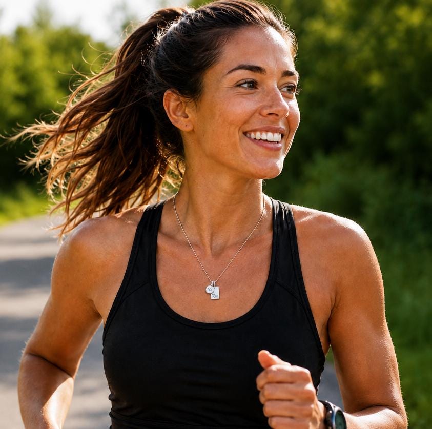 Run 13.1 Half Marathon Sterling Silver Necklace Set